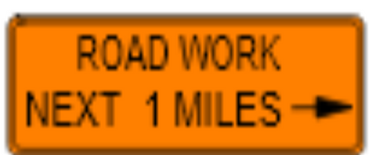 Road Work Next --> Miles